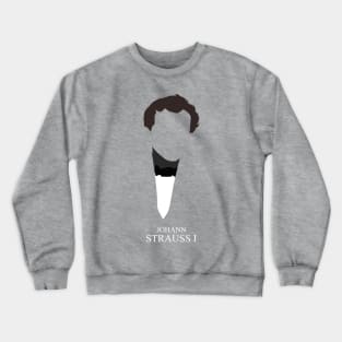 Johann Strauss I - Minimalist Portrait Crewneck Sweatshirt